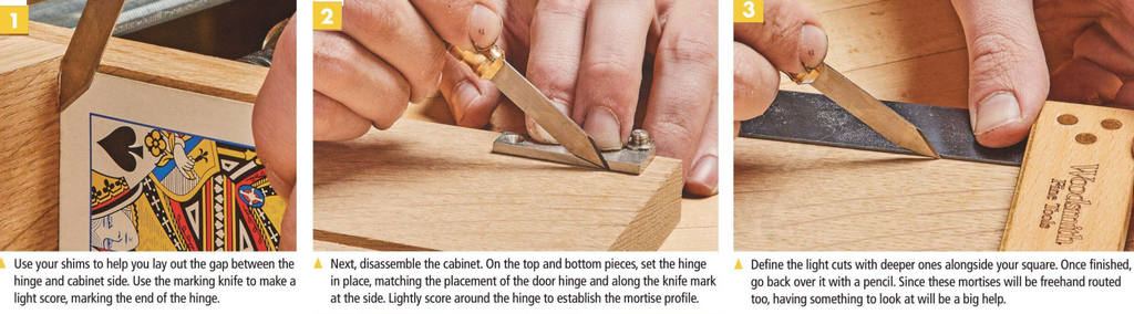 How To Install Knife Hinges Woodworker