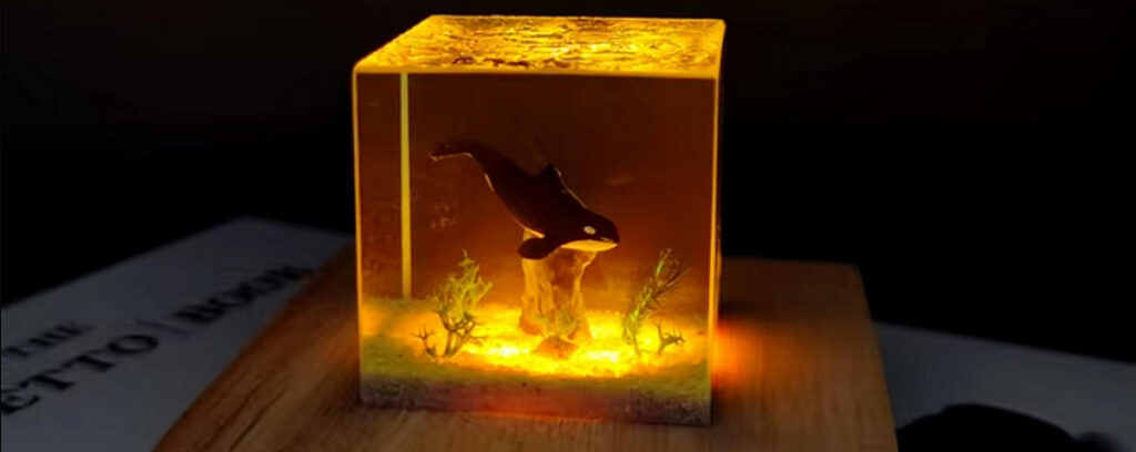 Preserving digital art in resin